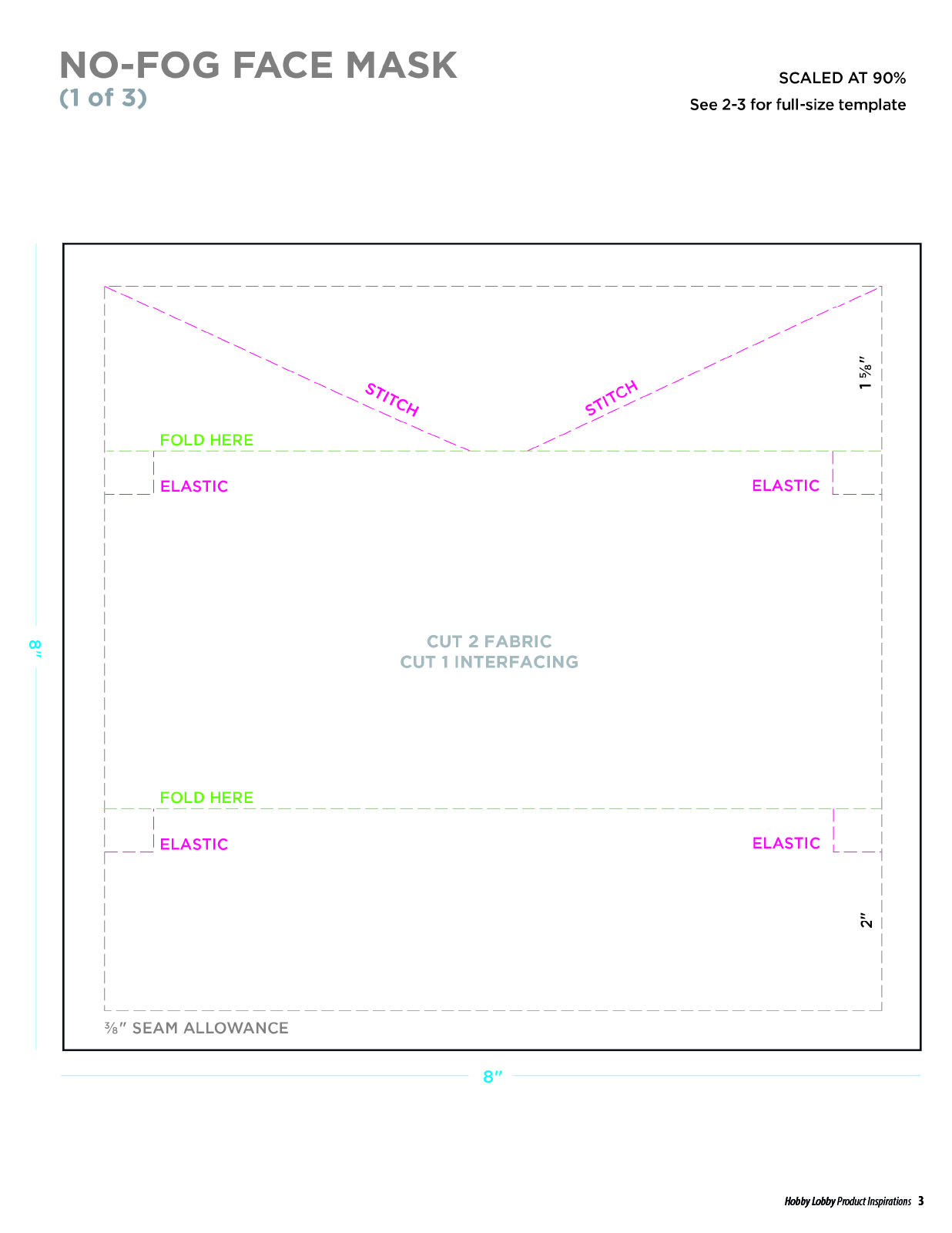 No Fog Face Mask Personal Protective Equipment Hobby Lobby